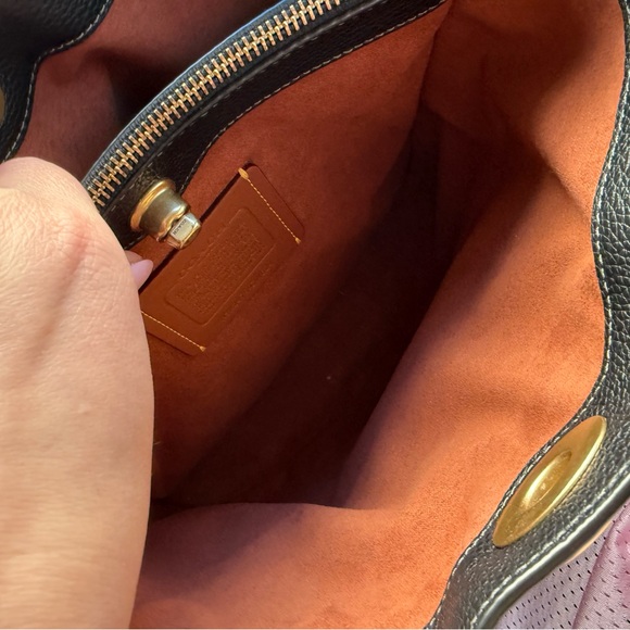 Coach Black Leather Shoulder Bag - Picture 6 of 6